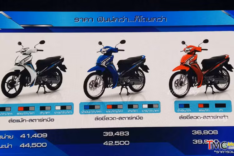 Tại thị trường Thái Lan, Yamaha Finnn 110 có tổng cộng 11 phiên bản màu sắc khác nhau như đỏ, trắng, đen... Giá bán của mẫu xe số mới này dao động từ 36.808 - 44.500 Baht (tương đương từ 25,2 đến 30,5 triệu đồng). Hiện chưa rõ ngoài Thái Lan, hãng xe máy Yamaha có định tung Finn 110 ra các thị trường Đông Nam Á khác hay không.