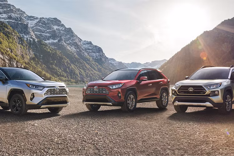 Tại thị trường Mỹ, SUV Toyota RAV4 2019 có 6 biến thể để lựa chọn, bao gồm: Limited; X SE HV, Adventure, XLE Premium, XLE và LE. Giá bán của xe thấp nhất 25.500 USD (khoảng 595 triệu đồng) cho bản cấp thấp LE. Phiên bản cao cấp nhất RAV4 XSE HV sẽ có giá 33.700 USD (khoảng 786 triệu đồng).