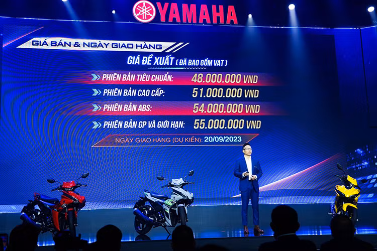 Tại thị trường Việt Nam, mức giá xe Yamaha Exciter 155 VVA ABS 2024 được niêm yết chính hãng từ 54 triệu đồng, phiên bản GP và giới hạn có ABS là 55 triệu đồng, hai phiên bản tiêu chuẩn và cao cấp không được trang bị hệ thông phanh ABS bán ra là 48 và 51 triệu đồng.