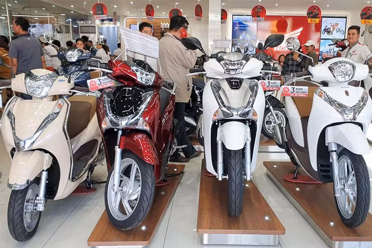 Ly do doanh so xe may Honda Viet Nam dang sut giam manh?
