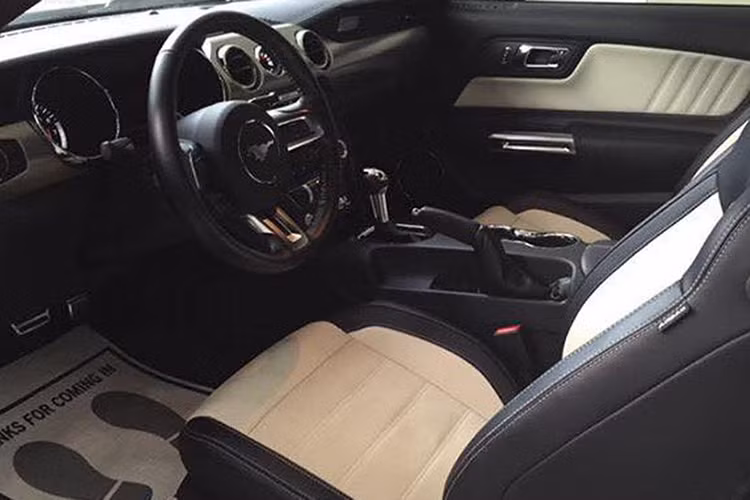 Khoang lái của Mustang GT 5.0 được lấy cảm hứng từ máy bay với thiết kế tương tự nhưng ứng dụng vật liệu chất lượng cao hơn và chuyển số dễ dàng hơn. Một số tính năng công nghệ hiện đại của xe bao gồm khả năng truy cập thông minh, SYNC, MyFord Touch, ứng dụng chỉ đường, đồng hồ MyColor và hệ thống âm thanh Sharer Pro mới.