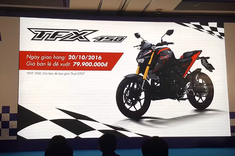  Yamaha TFX 150 là chiếc xe môtô naked-bike côn tay 150 phân khối hoàn toàn mới tại thị trường Việt Nam, mẫu xe này từng được giới thiệu tại thị trường Việt vào tháng 8/2016 - nhưng hôm nay Yamaha Việt Nam mới công bố mức giá chính thức cho mẫu xe này.