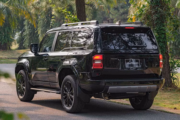 Nằm bên dưới nắp ca-pô của Toyota Land Cruiser Prado 2025 là động cơ xăng 4 xi-lanh, tăng áp, dung tích 2.4L, sản sinh công suất tối đa đạt 267 mã lực và mô-men xoắn cực đại 430 Nm, hộp số tự động 8 với cần số dạng thẳng hàng cùng số bán tự động “M - Lựa chọn cấp số”. Thêm vào đó là hệ dẫn động 4 bánh, hệ thống treo tự thích ứng kiểm soát lực giảm chấn theo các chế độ lái và hệ thống chống ồn chủ động.