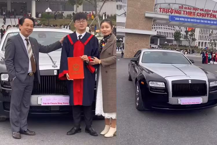 Thuc hu chuyen dai gia Phu Tho tang Rolls-Royce Ghost lam qua tot nghiep-Hinh-2