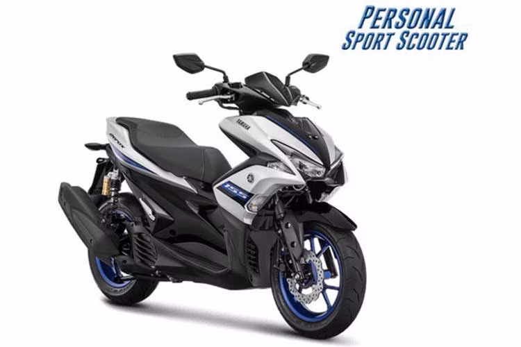 Phiên bản R của mẫu xe Aerox với cặp phuộc dạng ống lồng ở phía trước cùng phanh đĩa 230 mm kết hợp hệ thống chống bó phanh ABS ở bánh trước và phanh tang trống ở phía sau. Hộc đựng đồ có thể tích lớn 25 lít có thể chứa được mũ bảo hiểm và nhiều vật dụng khác.