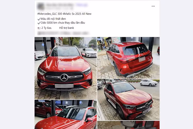 Theo đó chiếc Mercedes-Benz GLC 300 4Matic 2023 rao bán có màu Đỏ Hyacinth, nội thất đen là phiên bản cao cấp nhất của dòng GLC tại Việt Nam. Theo giá niêm yết thì xe có mức đề xuất 2.799 tỷ đồng và giá lăn bánh giao động từ 3.08 đến 3.15 tỷ đồng tùy nơi đăng ký. 