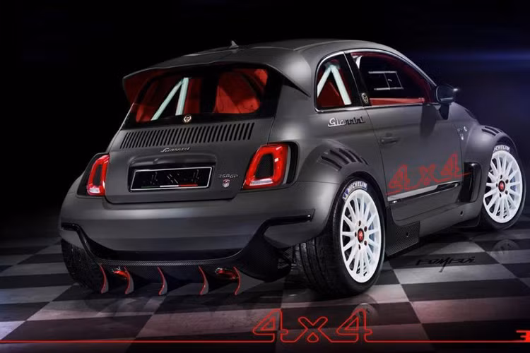 Sau khi được Giannini độ lại, kiểu dáng nhỏ nhắn đáng yêu của chiếc Fiat 500 nguyên bản đã được thay đổi hoàn toàn bởi bộ widebody mới. Với các chi tiết như những vòm bánh cực rộng cùng các cánh khuếch tán không khí, khe hút gió và tản nhiệt khác nhau, Fiat 500 Giannini 350 GP sở hữu ngoại hình tương tự như một mẫu xe đua.