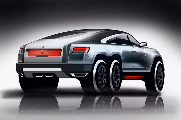 Ngoài ra, chiếc xe siêu sang Rolls-Royce Phantom độ 6x6 đầu tiên trên thế giới còn sở hữu baga mui khủng và dàn đèn LED trợ sáng hứa hẹn làm sáng rực các con đường từ cao tốc, nông thôn hay rừng rú mỗi khi chủ nhân mang xe đi phượt. Không có hình ảnh nội thất nào về chiếc xe siêu sang Rolls-Royce Phantom độ 6x6 được chia sẻ.