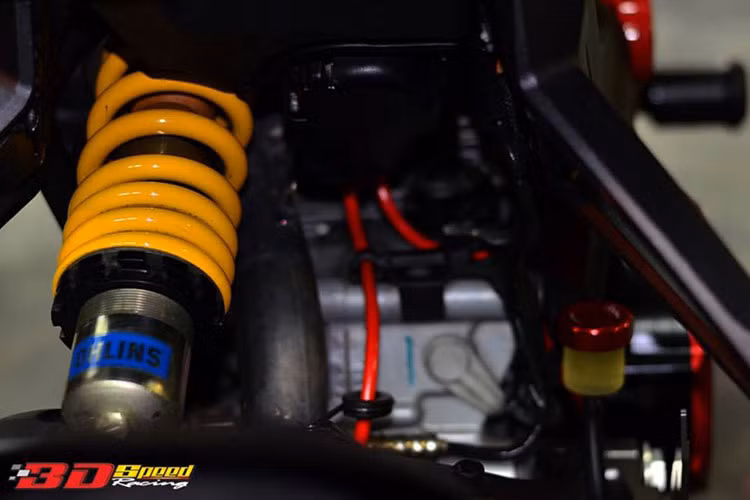 Phuộc sau Ohlins đẳng cấp cho Monster 796 một gắp.