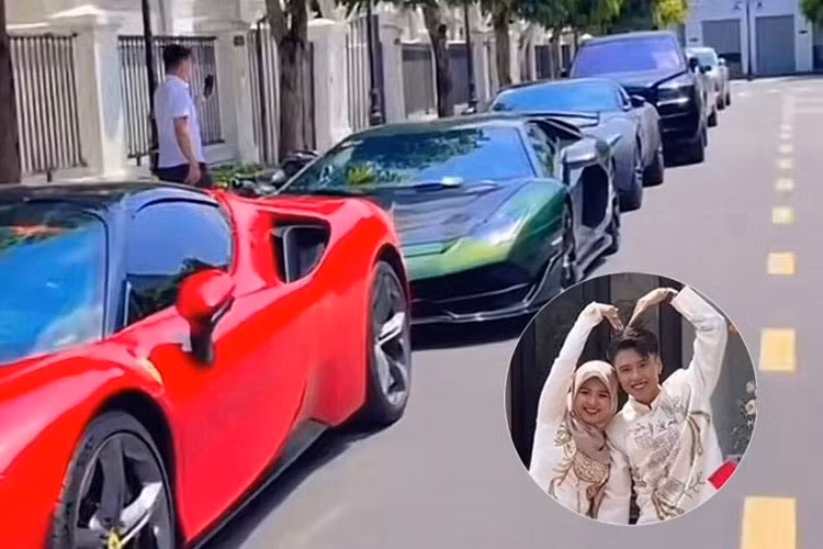 Mới đây, hot Tiktoker Đạt Villa đã đăng tải trên trang cá nhân video ghi lại nhiều khoảnh khắc trong đám cưới của anh cùng Vidhia tại Việt Nam. Những hình ảnh bị lộ về dàn siêu xe tại đám cưới Đạt Villa cũng được chia sẻ khiến cư dân mạng bàn tán xôn xao.