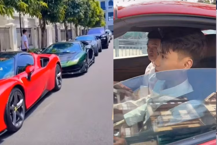 Buổi lễ không chỉ nhận được sự chúc phúc của đông đảo người dân, bạn bè cô dâu, chú rể mà còn được nhiều người quan tâm bởi sự xuất hiện của dàn siêu xe rước dâu đắt đỏ đến từ những người bạn của hai hot Tiktoker này.