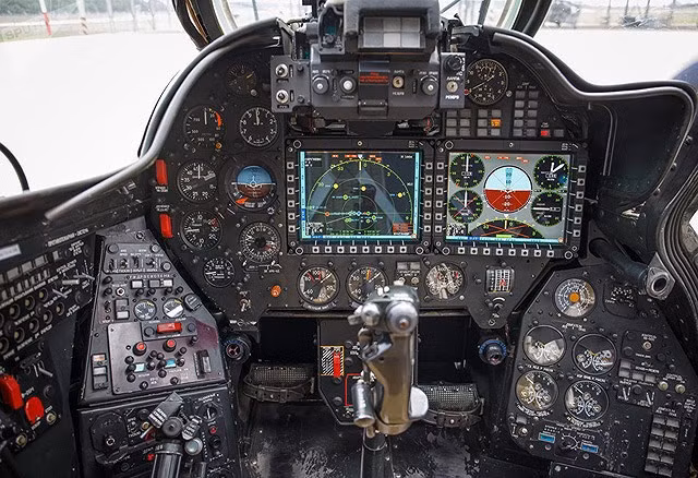 Hệ thống điện tử trên trực thăng Mi-35 đã được nâng cấp hơn nhiều so với phiên bản tiền nhiệm Mi-24.