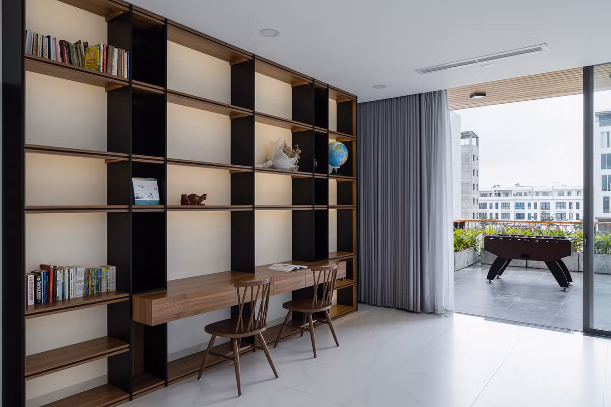 Mỗi tầng được bố trí các chức năng riêng biệt nhưng hợp lý và tiện lợi cho người sử dụng. Ảnh: EVITArchitecture