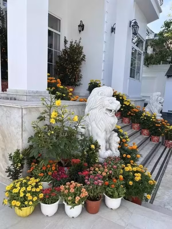 Căn nhà khá giống với những biệt thự châu Âu tân cổ điển với diện tích rộng rãi, đủ không gian sinh hoạt cho hoạt động của các thành viên trong gia đình. Ảnh: FBNV
