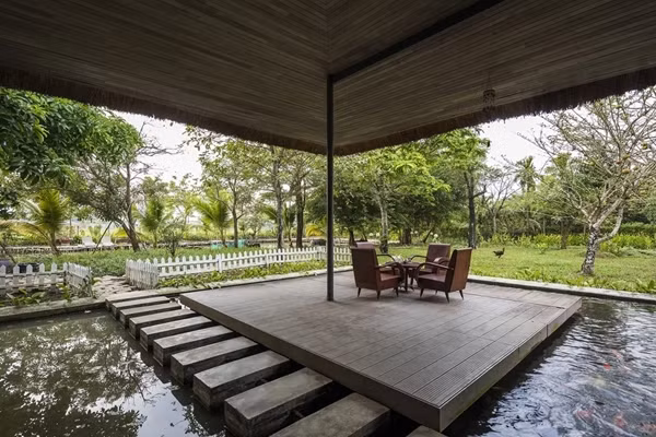 Một không gian yên bình, vui tươi, nơi người ở có thể gạt bỏ những bộn bề lo toan. Ảnh: Hiroyuki Oki