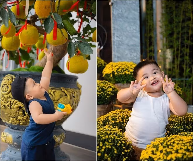 Năm nay, nam diễn viên rất chịu chi, đầu tư cho bối cảnh nhà dịp Tết. Ảnh: FB Lê Dương Bảo Lâm