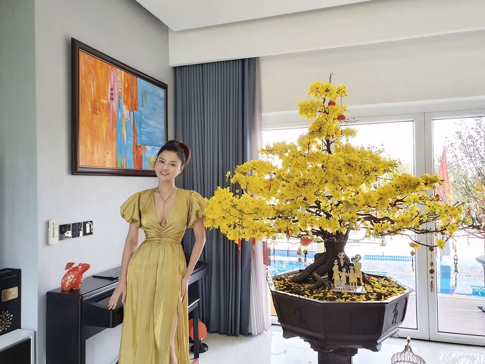 Trước khi ly hôn, Vũ Thu Phương có thời gian dài hạnh phúc bên chồng doanh nhân, cùng nhau nuôi dạy con chung trong căn biệt thự 1.300m2 tại quận 2, TP HCM. Ảnh: FBNV