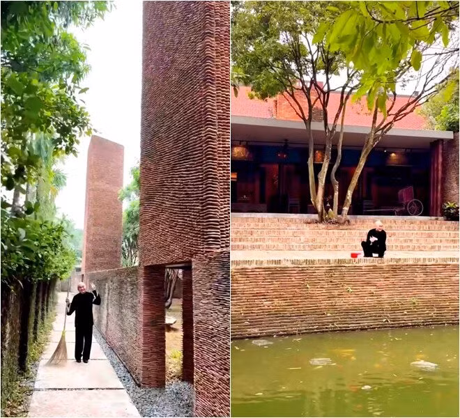 Qua đoạn video, nhiều khán giả xuýt xoa trước khung cảnh yên bình trong cơ ngơi của nam nghệ sĩ. Ảnh: chụp màn hình