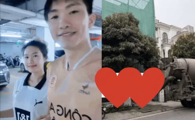 Mới đây, Doãn Hải My - bà xã Đoàn Văn Hậu chia sẻ hình ảnh tổng kết các hoạt động của bản thân trong tháng 3. Trong đó, dân mạng chú ý đến bức hình biệt thự bạc tỷ của cặp đôi đang trong quá trình hoàn thiện. Ảnh: FBNV