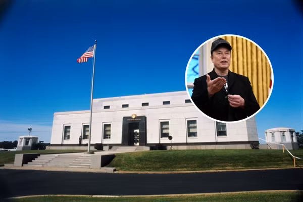 Vừa mới tham gia vào hệ thống thanh toán của Bộ Tài chính Mỹ, tỷ phú Elon Musk đang chuẩn bị tiến hành kiểm toán trực tiếp kho dự trữ vàng của Mỹ tại Fort Knox, thay mặt cho Bộ Hiệu quả Chính phủ (DOGE). Ảnh: Newsweek