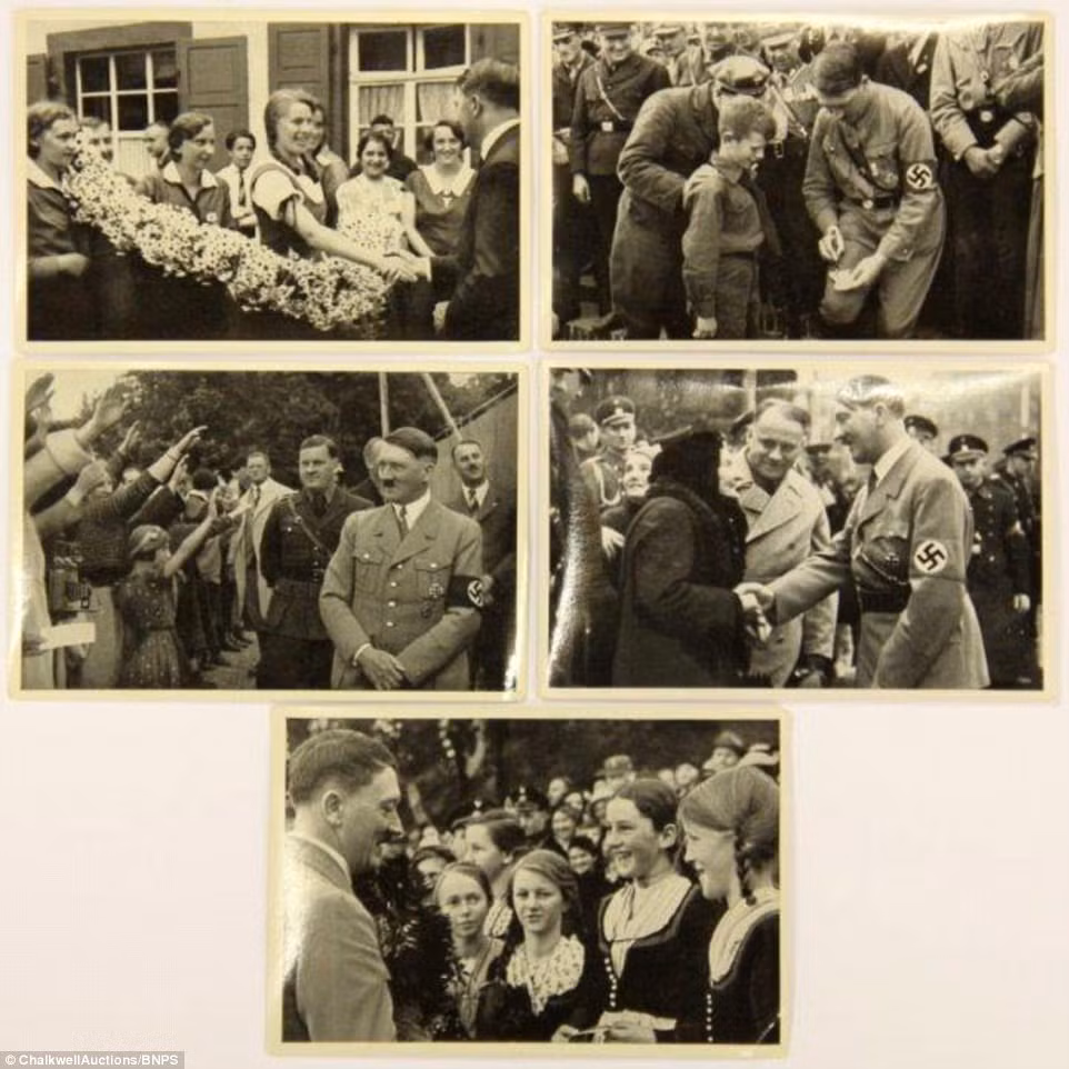 Hitler có những cử chỉ thân thiện, vui vẻ khi gặp mặt người già, phụ nữ và trẻ em.