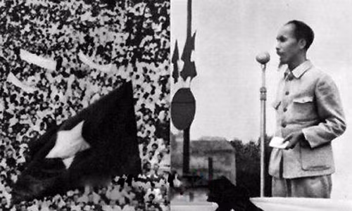 Cách mạng tháng 8 thành công đã mở ra trang sử mới cho dân tộc Việt Nam. Vào ngày 2/9/1945, trước hàng vạn đồng bào, Chủ tịch Hồ Chí Minh đọc Tuyên ngôn độc lập tại Quảng trường Ba Đình, Hà Nội. Chủ tịch Hồ Chí Minh tuyên bố với thế giới và toàn thể quốc dân đồng bào về nền độc lập của dân tộc Việt Nam và sự thành lập Nước Việt Nam Dân chủ Cộng hòa. (Ảnh tư liệu)
