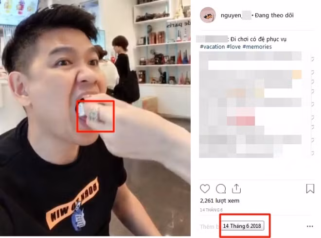 Người đút cho chàng trai có chiếc nhẫn giống Minh Hằng.