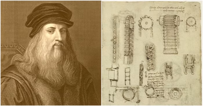 Thiết kế súng máy của da Vinci còn có ưu điểm là siêu nhẹ và đi kèm bánh xe nên có thể dễ dàng di chuyển trên chiến trường.