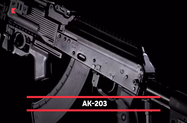 Ngoài việc sử dụng thiết kế báng gấp, báng súng của AK-203 còn cho phép điều chỉnh để phù hợp với từng người lính, Đây có thể được xem là một trong những cải tiến quan trọng của mẫu súng trường tấn công AK do Nga chế tạo trong những năm trở lại gần đây. Nguồn ảnh: Kalashnikov.