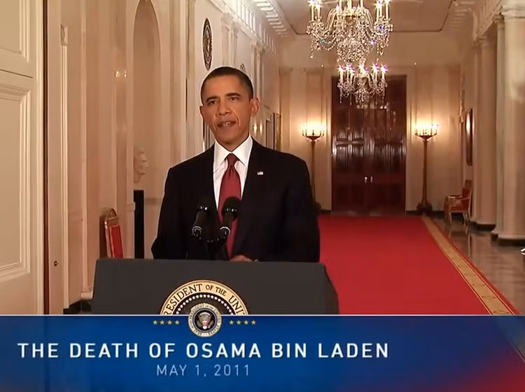 Tổng thống Obama đã tuyên bố trước toàn dân về việc tiêu diệt trùm khủng bố Osama bị Laden.