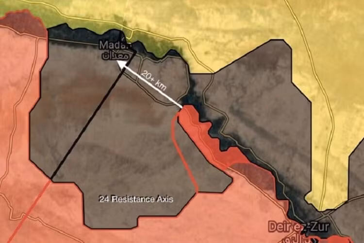 IS sup do, Luc luong Ho tien danh tay bac Deir Ezzor
