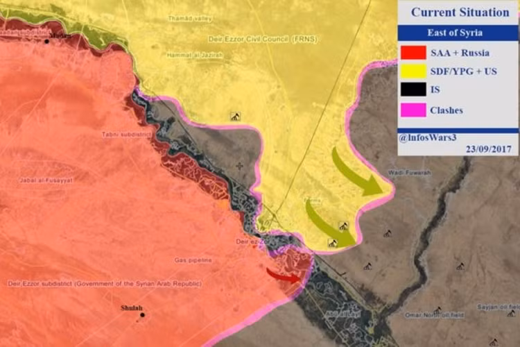 SDF tan cong dut diem Raqqa, chiem nhieu mo dau o Deir Ezzor