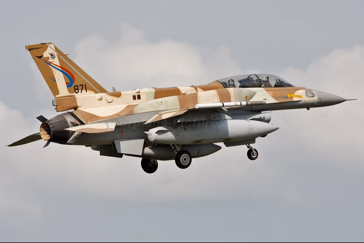 Máy bay chiến đấu F-16 của Không quân Israel.