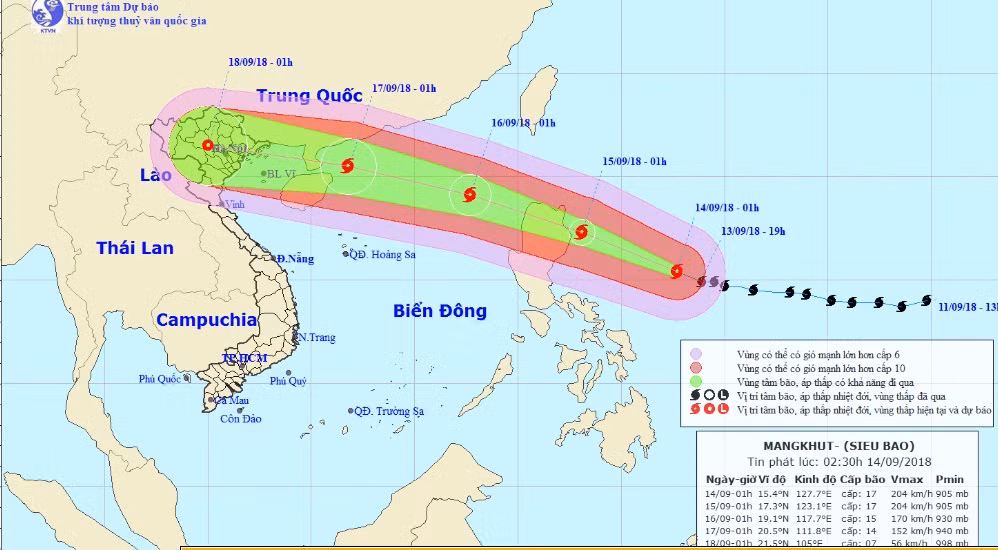 Sieu bao Mangkhut anh huong truc tiep den Vinh Bac Bo