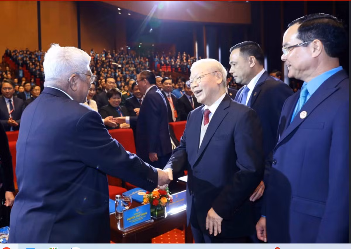 Phiên trọng thể Đại hội XIII Công đoàn Việt Nam Phien trong the Dai hoi XIII Cong doan Viet Nam