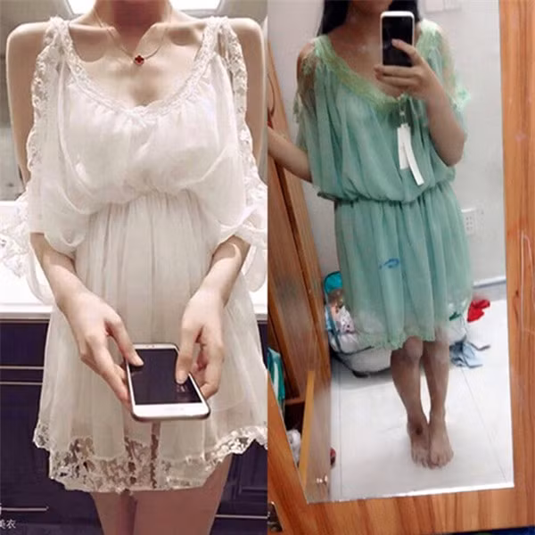 Chọn đúng size theo bảng hướng dẫn, nhưng khi nhận hàng thì chiếc váy rộng thùng thình như đồ ngủ của bà ngoại.