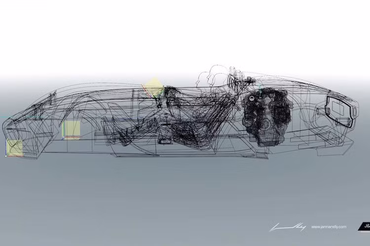 Jannarelly Design-1 sẽ có cấu hình động cơ đặt giữa-sau, dẫn động bánh sau như các siêu xe truyền thống, được trang bị máy V6 24 van không rõ dung tích và công suất.