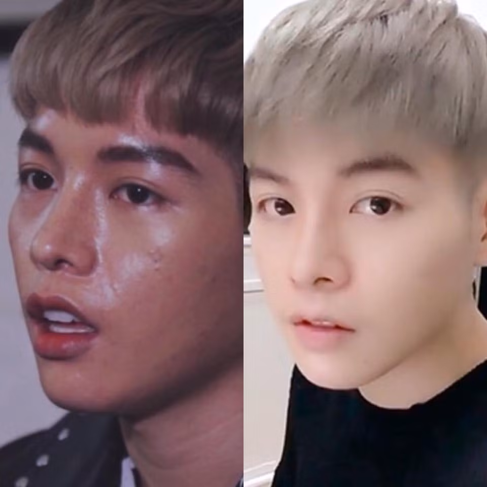 Sự khác biệt rõ rệt trong loạt ảnh đã qua chỉnh sửa và ảnh gốc của Đức Phúc.