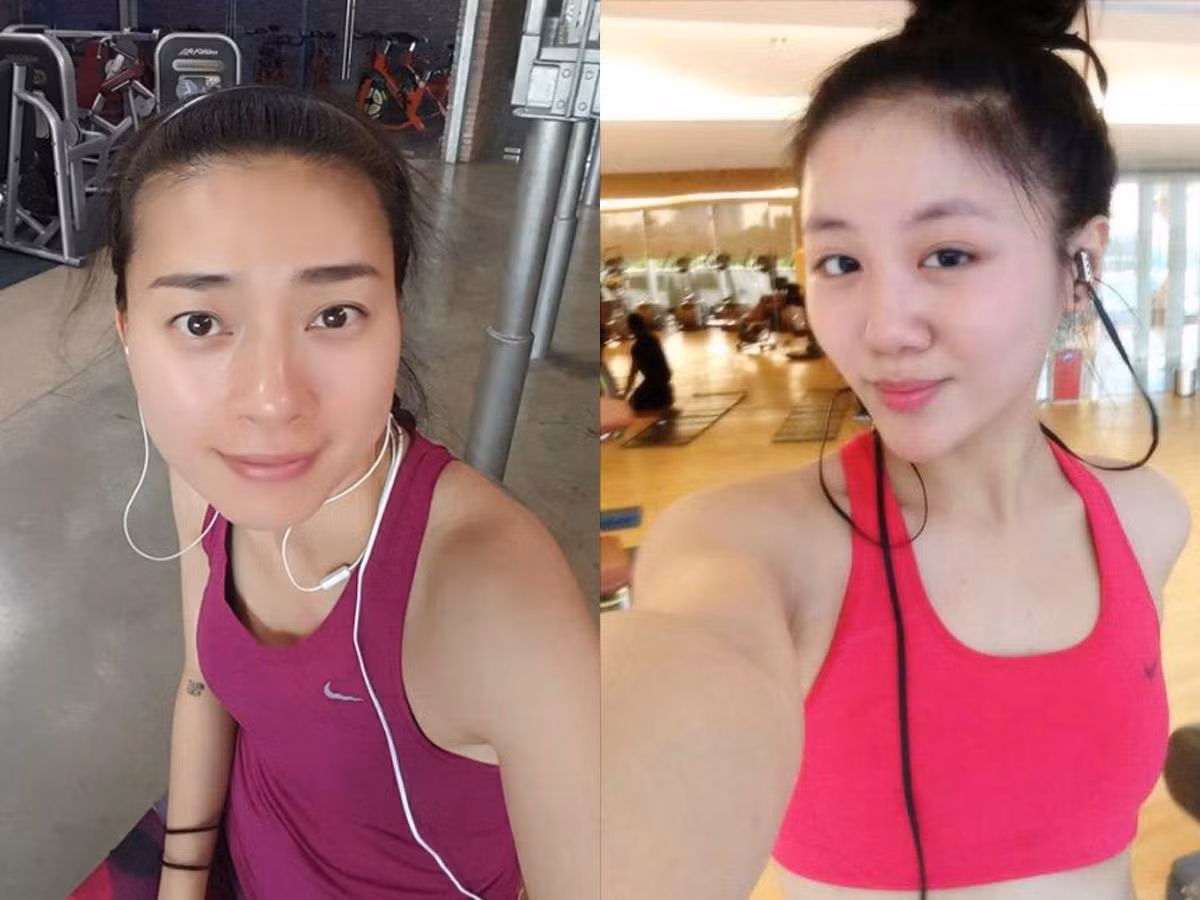 Ngô Thanh Vân và Văn Mai Hương cũng thường xuyên đến phòng tập với khuôn mặt với khuôn mặt không trang điểm.