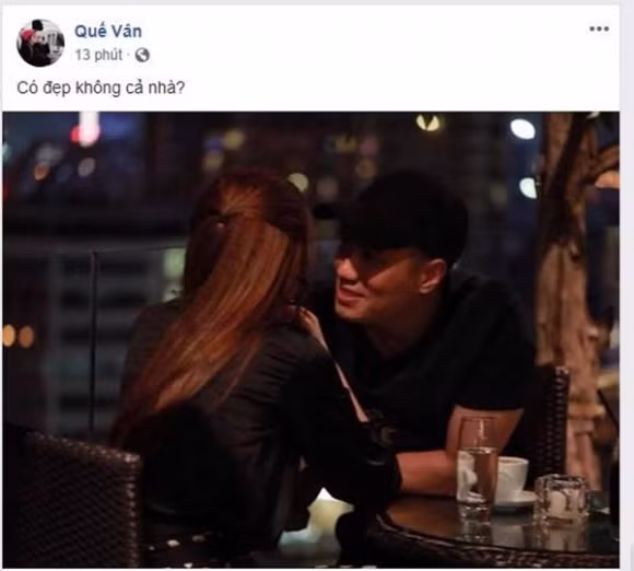 Bức ảnh gây xôn xao được Quế Vân đăng tải cách đây không lâu.