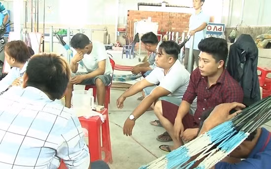 Các đối tượng bị bắt giữ.