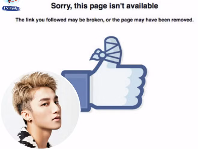 Fanpage của Sơn Tùng và trang cá nhân biến mất khỏi Facebook vào tối 24/4.