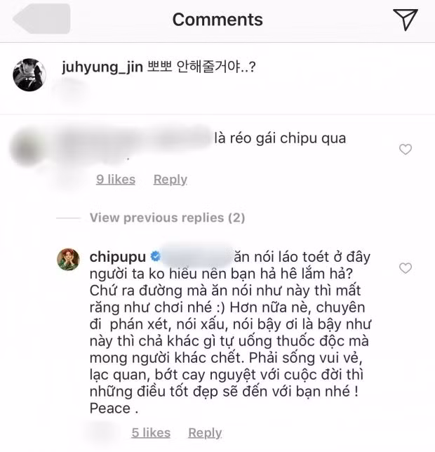Chi Pu đáp trả cực gắt khi Jin Ju Hyung bị antifan chế giễu.