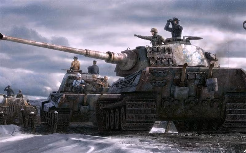 Đầu năm 1941, chính quyền Hitler chỉ đạo công ty Krupp nghiên cứu phát triển mẫu xe tăng hạng nặng nhằm đối chọi với Liên Xô trên chiến trường. Trong những tháng đầu tiên năm 1942 Krupp đã bắt tay vào việc thiết kế xe tăng hạng nặng Panzerkampfwagen VII Lowe (đề án VK7001). Nguồn ảnh: vilingstore