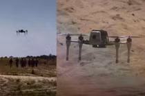 Các binh sĩ thuộc Sư đoàn Dù 82 của Lục quân Mỹ huấn luyện tại Fort Bragg với các thiết bị đánh chặn chống drone Bumblebee V1 và V2, đưa chiến thuật UAV FPV đối đầu trực tiếp - đã được thử nghiệm tại chiến trường Ukraine - vào hệ thống phòng không cấp phân đội nhỏ của Mỹ (Nguồn ảnh: Bộ Quốc phòng Mỹ).