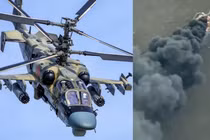 Trực thăng tấn công Ka-52 của Nga và phần còn lại của chiếc Ka-52 bị rơi