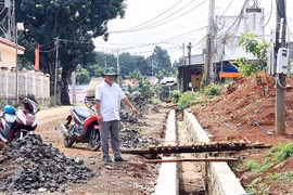 Công trình chậm tiến độ, tiềm ẩn nguy cơ mất an toàn