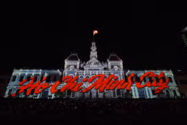 TP HCM trình diễn 3D Mapping chào mừng 50 năm thành phố mang tên Bác