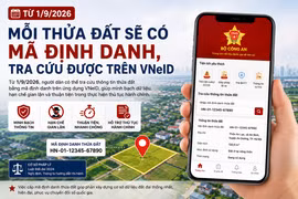 Từ 1/9, mỗi thửa đất sẽ có mã định danh 12 số để người dân tra cứu trên VNeID