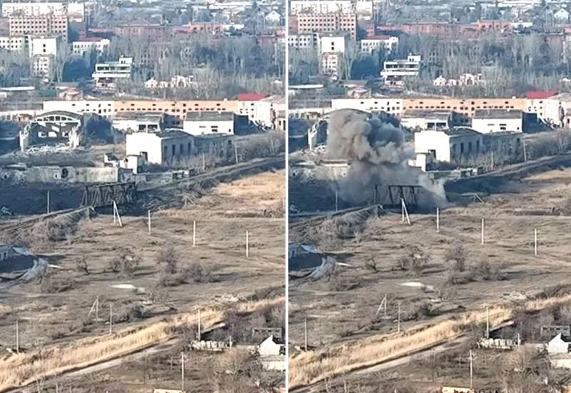 "Lò vôi" Bakhmut có bước ngoặt, Ukraine phá cầu chặn lính Wagner